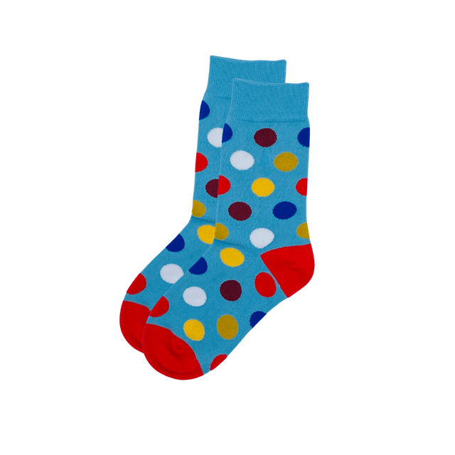 Blue with Colored Polka Dots - YEAH! STOCK®  
